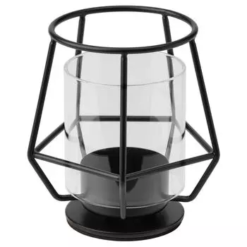 Чашка PRLBAND Tealight, черная, 10 см IKEA