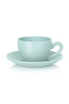 Чашка с блюдцем Lucie Kaas, бирюзовый