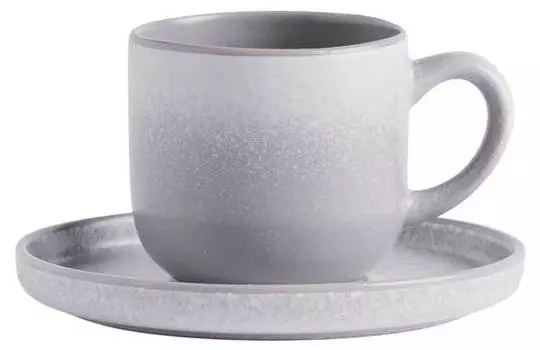 Чашка с блюдцем теннара Home & You, серый