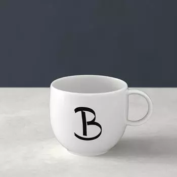 Чашка с буквами Б 13х10х8см Villeroy & Boch, белый
