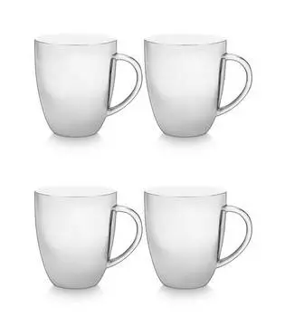 Чашка с ручкой i (4 шт.) Vtwonen, серебряный