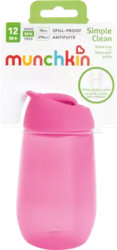 Чашка-соломинка розовая 296 мл 1 шт. munchkin