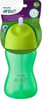 Чашка-соломинка зеленая 300мл 1 шт. Philips