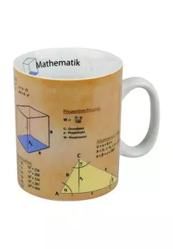 Чашка знаний Математика, 460 мл KoNitz, wei dekoriert