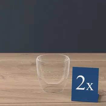 Чашки Artesano Hot&Cold Beverages, 110 мл, 2 шт в упаковке Villeroy & Boch, прозрачный