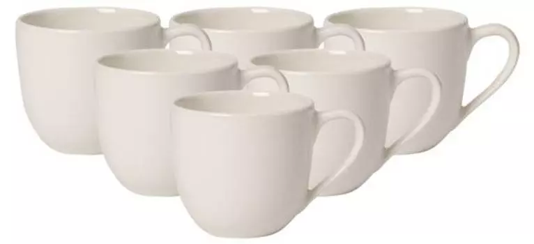 Чашки для эспрессо for me, набор из 6 шт. Villeroy & Boch, белый