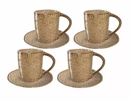Чашки для эспрессо matera, набор из 8 шт. Leonardo, бежевый
