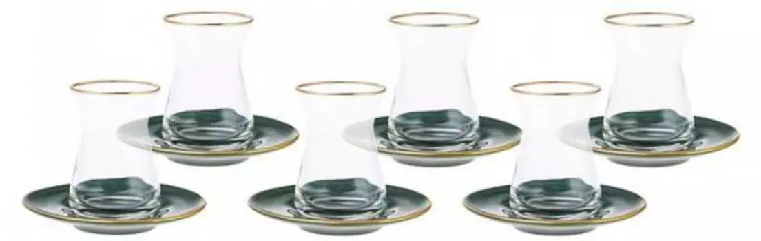 Чашки для чая в стиле ретро (набор из 6 шт.) Karaca, желтый