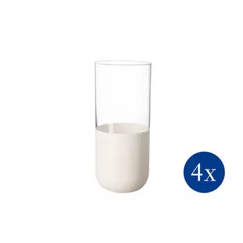 Чашки для лонг-дринков производства Rock blanc, набор из 4 шт, 300 мл Villeroy & Boch, белый