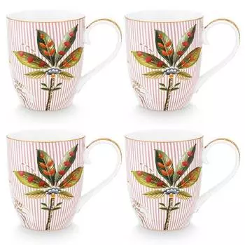 Чашки la majorelle iii (набор из 4 шт.) Pip Studio, розовый