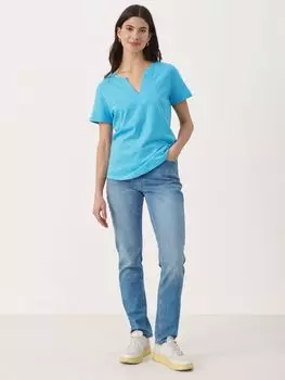 Часть вторая Хлопковый топ Gesina с короткими рукавами, шапочка для плавания в полоску