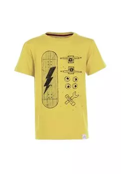 Части футболки для скейтбординга Band of Rascals, желтый