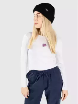 Частичная вышивка в горошек, длинный рукав Santa Cruz, белый