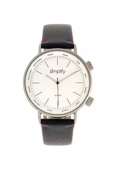 Часы 3300 с кожаным ремешком Simplify, белый