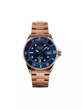 Часы 7053.1165 Swiss Alpine Military, розовое золото/темно-синий