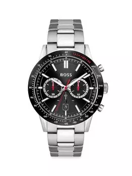 Часы Allure из нержавеющей стали с браслетом HUGO BOSS, черный