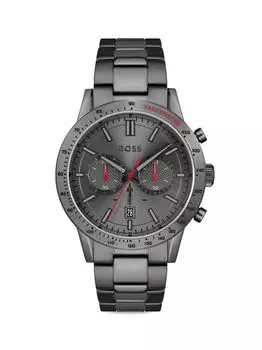 Часы Allure со стальным браслетом с ионным покрытием HUGO BOSS, черный