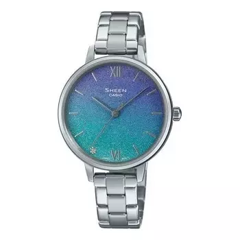 Часы analog 'gradient blue' Casio, серебряный