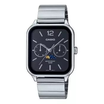 Часы analog 'silver black' Casio, серебряный