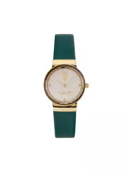 Часы Angelique USP8256GR U.S. Polo Assn., зеленый/золотой