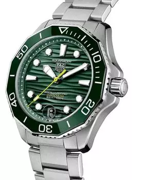 Часы Aquaracer Carrera, 42 мм TAG Heuer, зеленый
