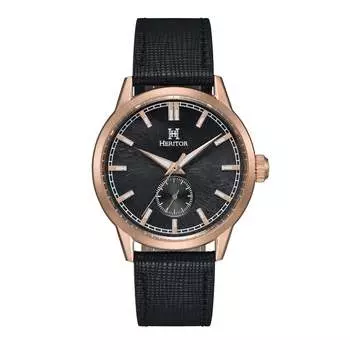 Часы Argento с кожаным ремешком Heritor Automatic, розовый
