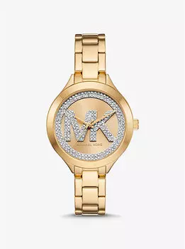 Часы Aspyn с паве золотистого тона Michael Kors, золотой