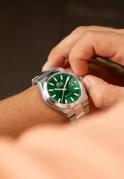 Часы AUTOMATICO Lotus, темно-зеленый
