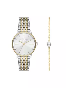 Часы AX7156SET Armani Exchange, серебряный