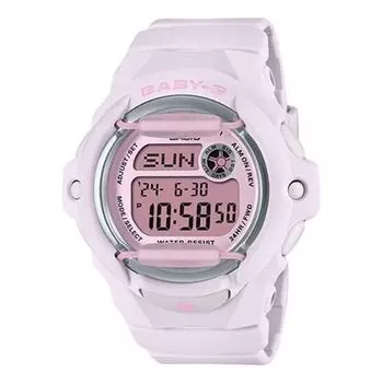 Часы baby-g digital 'pale pink' Casio, розовый