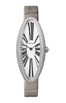 Часы baignoire allengee oro bianco Cartier