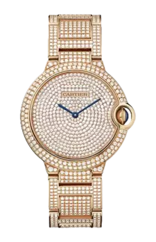 Часы ballon bleu de brilliant paved Cartier