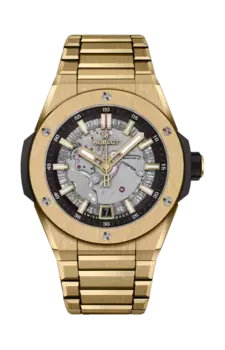 Часы big bang integrated time only yellow gold 40 мм Hublot