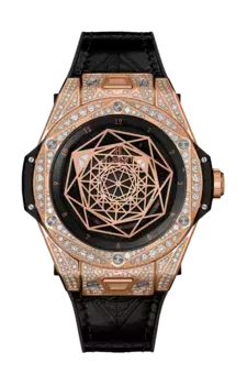 Часы big bang sang bleu king gold pav Hublot