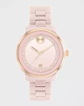 Часы Bold Verso с двухцветным керамическим браслетом, 39 мм Movado