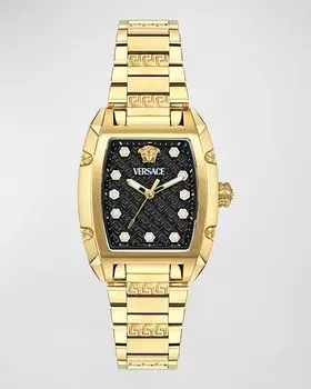 Часы-браслет Dominus IP из желтого золота, 44,8 x 36 мм Versace, цвет Yellow Gold