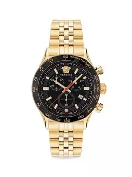 Часы-браслет Hellenyium Chrono 44 мм Versace, золотой