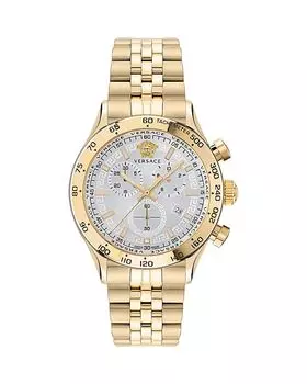 Часы-браслет Hellenyium Chronograph, 44 мм Versace, белый