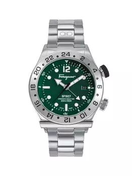 Часы-браслет из нержавеющей стали 1927 года FERRAGAMO, зеленый