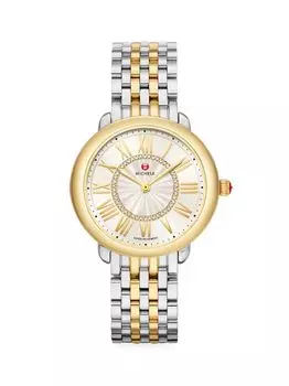 Часы-браслет Serein Mid с двухцветным бриллиантом Michele