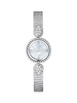 Часы-браслет Serpent Bohme из нержавеющей стали с бриллиантами Boucheron, серебряный