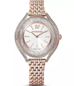 Часы-браслет Swarovski Crystalline Aura из розового золота, розовый