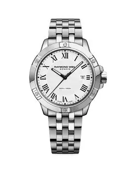 Часы-браслет Tango White из нержавеющей стали Raymond Weil, серебряный
