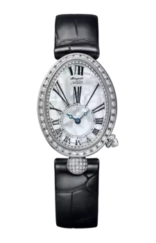 Часы Breguet Reine de naples 8928 из белого золота с бриллиантами 33 х 24,95 мм