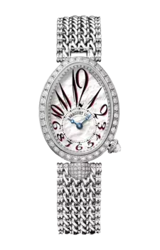 Часы Breguet Reine de naples 8928 из белого золота с бриллиантами 33 х 24,95 мм
