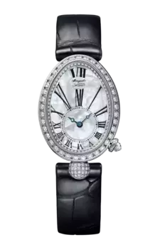 Часы Breguet Reine de naples 8928 из белого золота с бриллиантами 33 х 24,95 мм