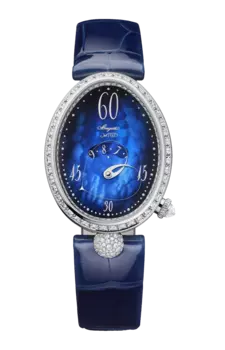 Часы Breguet Reine de naples 9835 limited edition с белым золотом и бриллиантами 36,50 х 28,45 мм