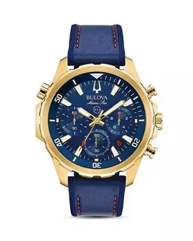Часы Bulova Marine Star, 42 мм, синий
