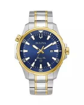 Часы Bulova Marine Star, 43 мм, синий