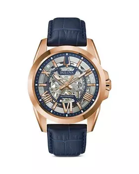 Часы Bulova Miyota, 43 мм, синий